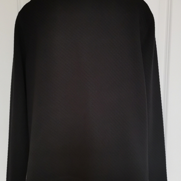 Black zip up sweater jacket oversized By Vintage Cotton - Picture 4 of 6